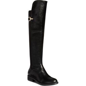 Rebel by Zigi Womens Onley Leather  Riding Boots Black 7.5 Medium  (B M)